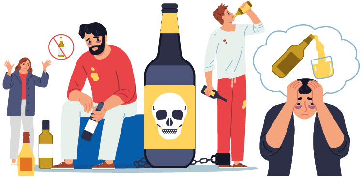 Alkoholabhängigkeit Bild Alkohol